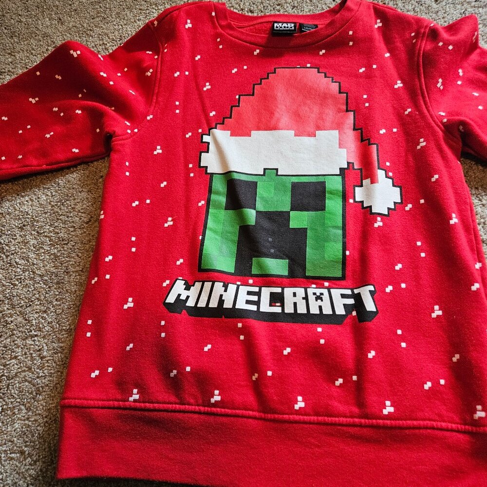 Minecraft Christmas sweatshirt